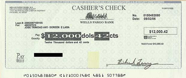 cashier's check