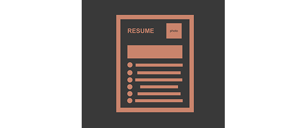 clipart representing a resume