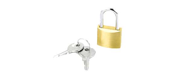 padlock with keys